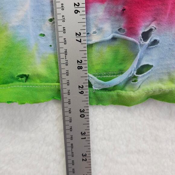 Riot Society Tie Dye Distressed Torn California Tank Top Large - Picture 8 of 9